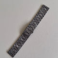 20mm flat end Forged Carbon watch bracelet with PVD black steel butterfly clasp