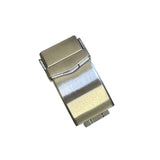 V-Clasp Double-Lock Diver Clasp  - Brushed Steel