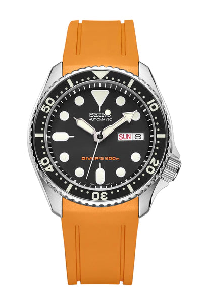 Crafter Blue Curved End Rubber Strap for SKX (CB05) – Mod Mode Watches