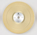 1 vinyl record-style watch dial lying flat on a surface