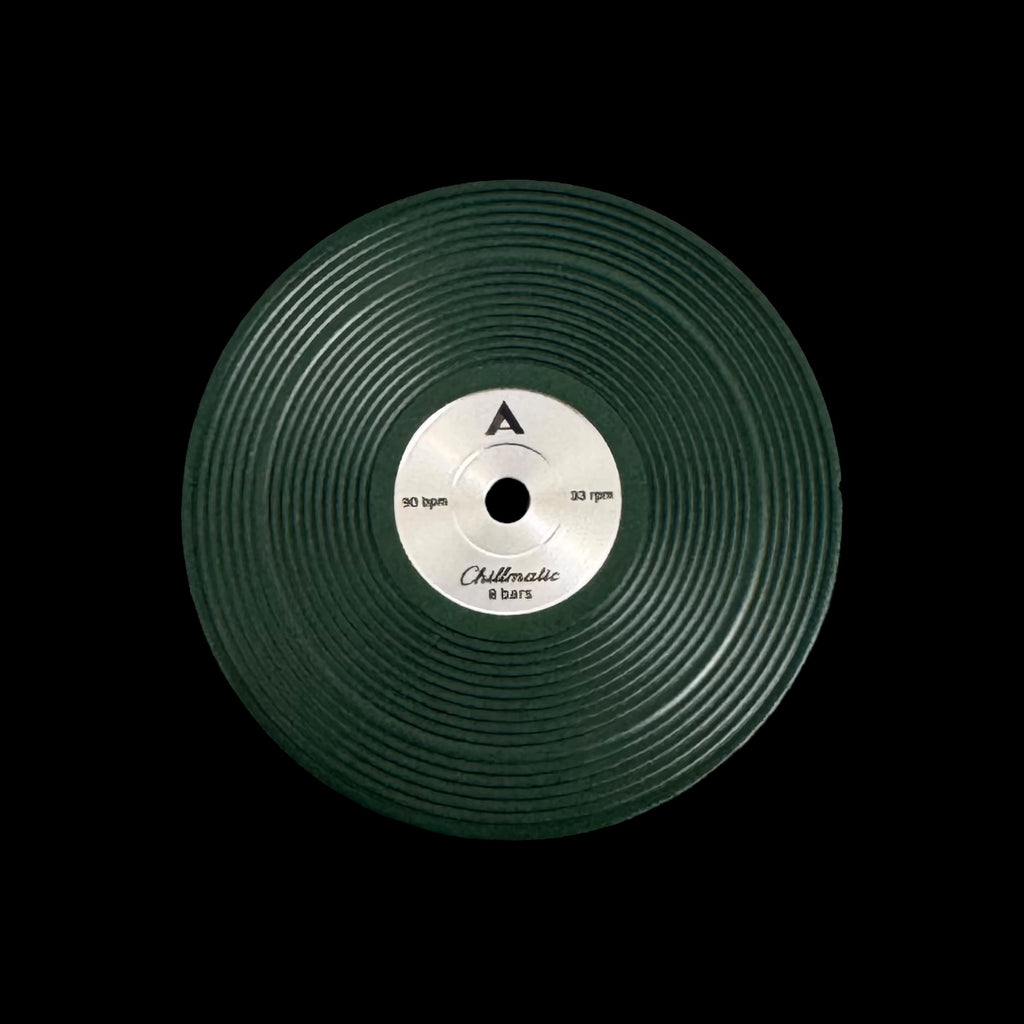 1 vinyl record-style green watch dial 