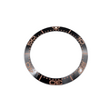 BZI022BKRO 38mm Black With Rose Text SMP Style Sloped Ceramic Insert