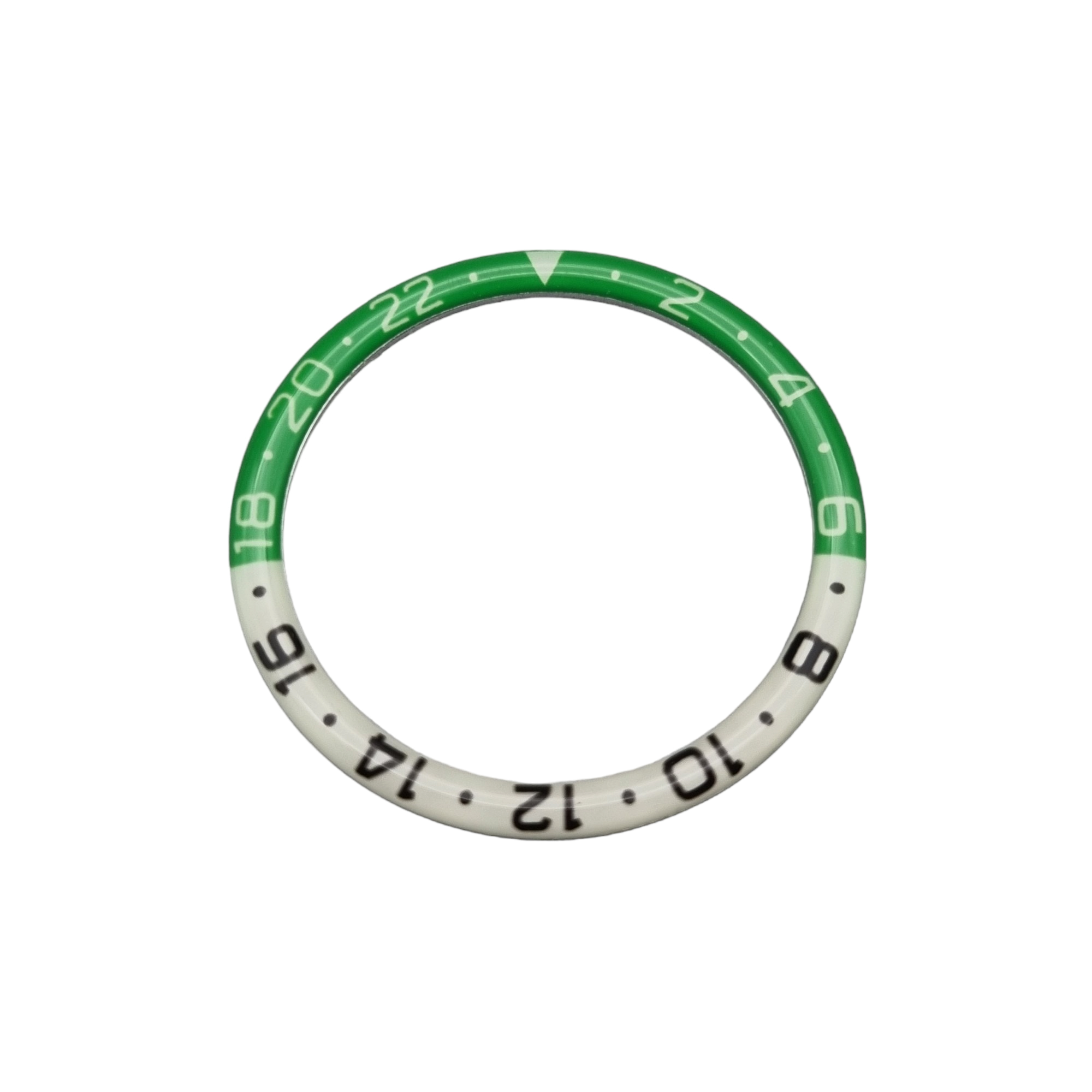 BZI017 38mm Vintage GMT Resin Dome Style Lumed Flat Insert