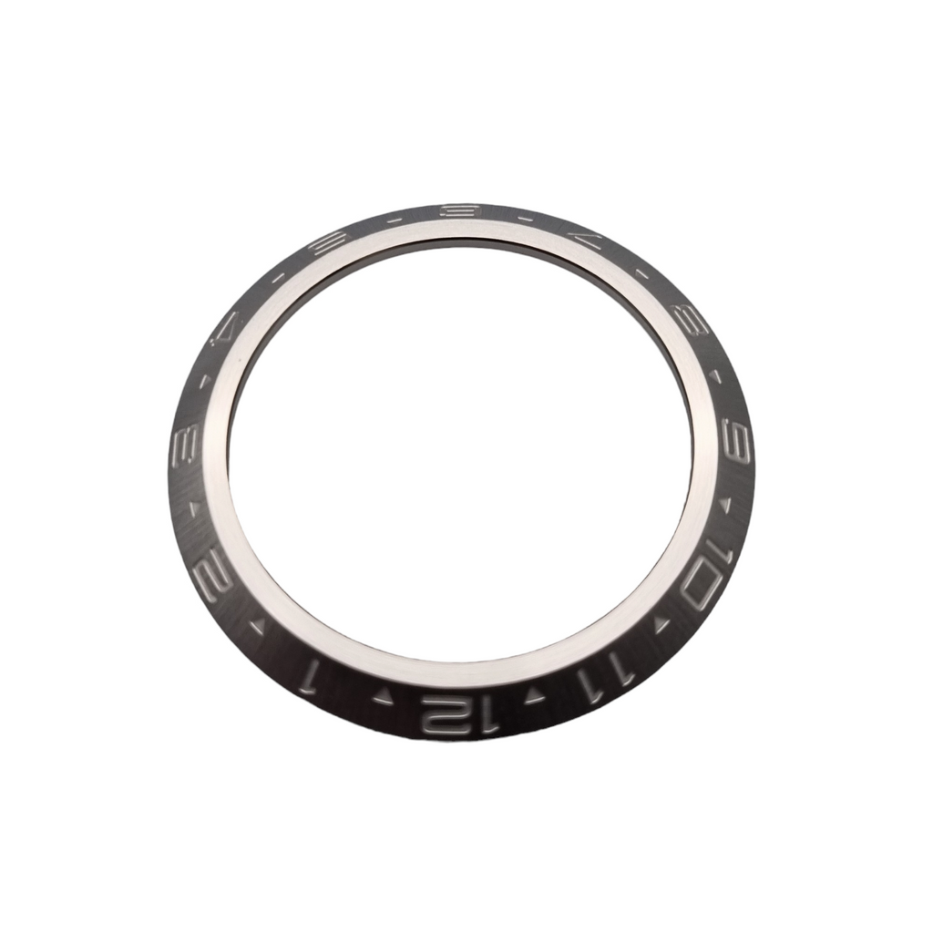 Dual-Time Pilot Bezel with Clear Etched Accents - BEZ051