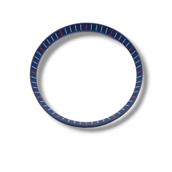 CHR050 Blue with Red Markers Chapter Ring for SKX007 / SKX009 / SRPD