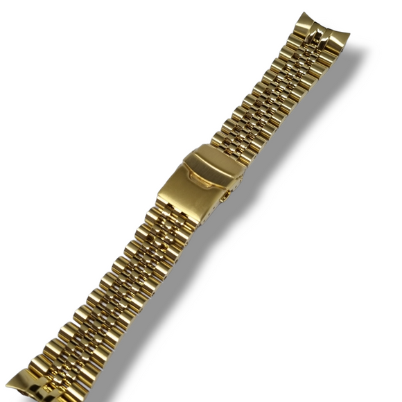 SKX/SRPD Watch Bracelet: Jubilee Polished/Brushed PVD Gold Finish