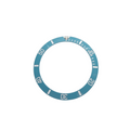 BZI008TIWH 38mm Tiffany with White Text SUB Style Sloped Ceramic Insert