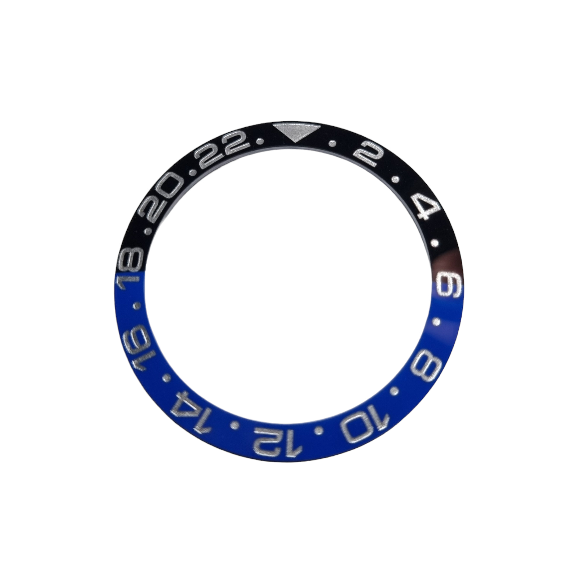 BZI019BATSI 38mm Batman with Silver Text GMT Style Sloped Insert