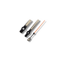 Brushed Baton with Orange Tip and Aged Lume Hand Set - HAN056