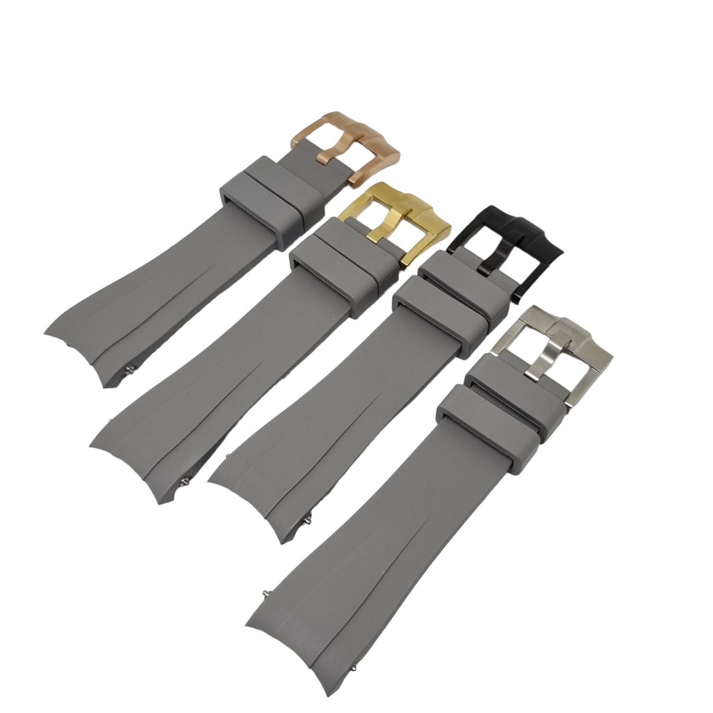Curved End FKM Rubber Strap for CAS010 Conversion Case - Grey - STR010