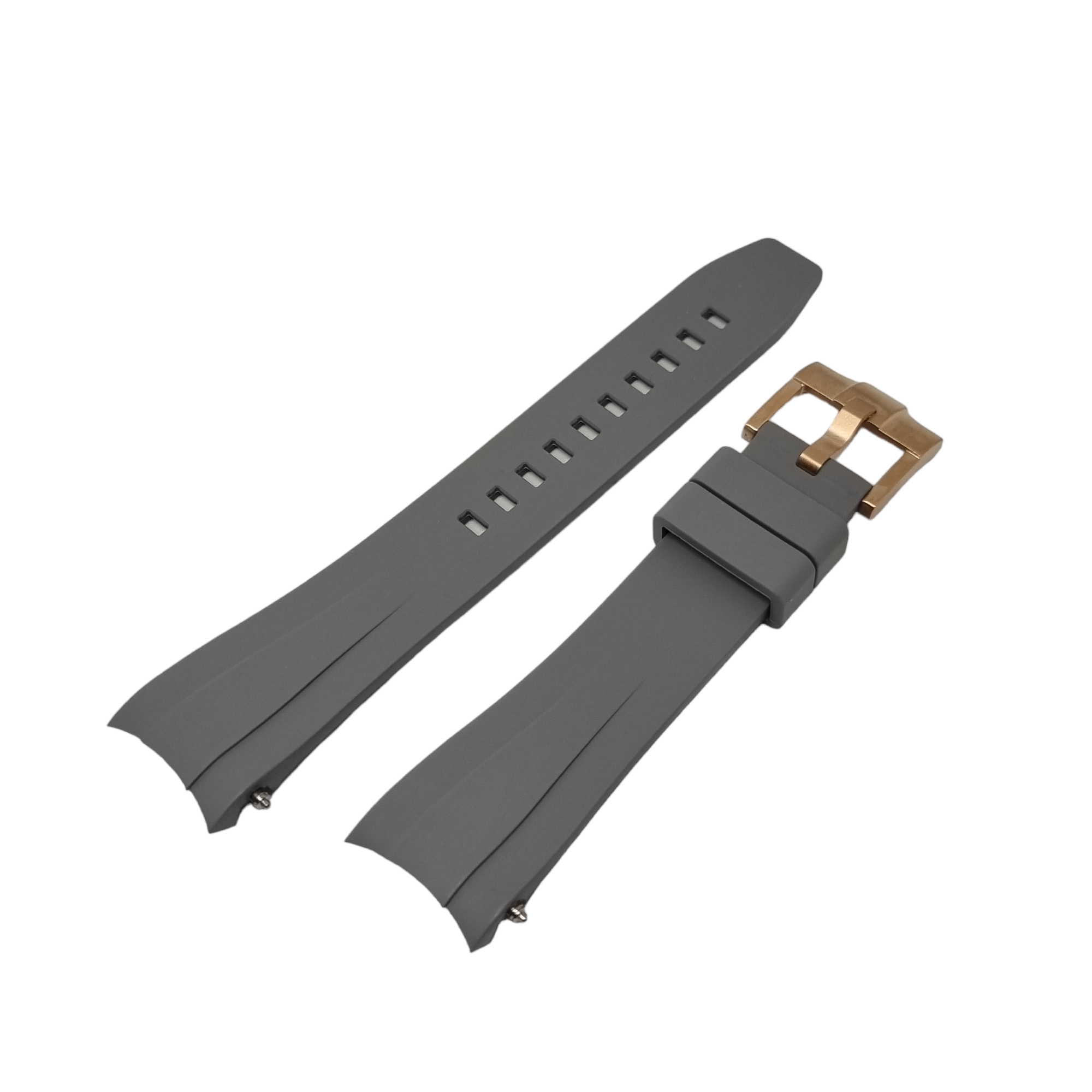 Curved End FKM Rubber Strap for CAS010 Conversion Case - Grey - STR010