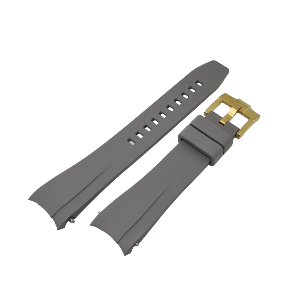 Curved End FKM Rubber Strap for CAS010 Conversion Case - Grey - STR010