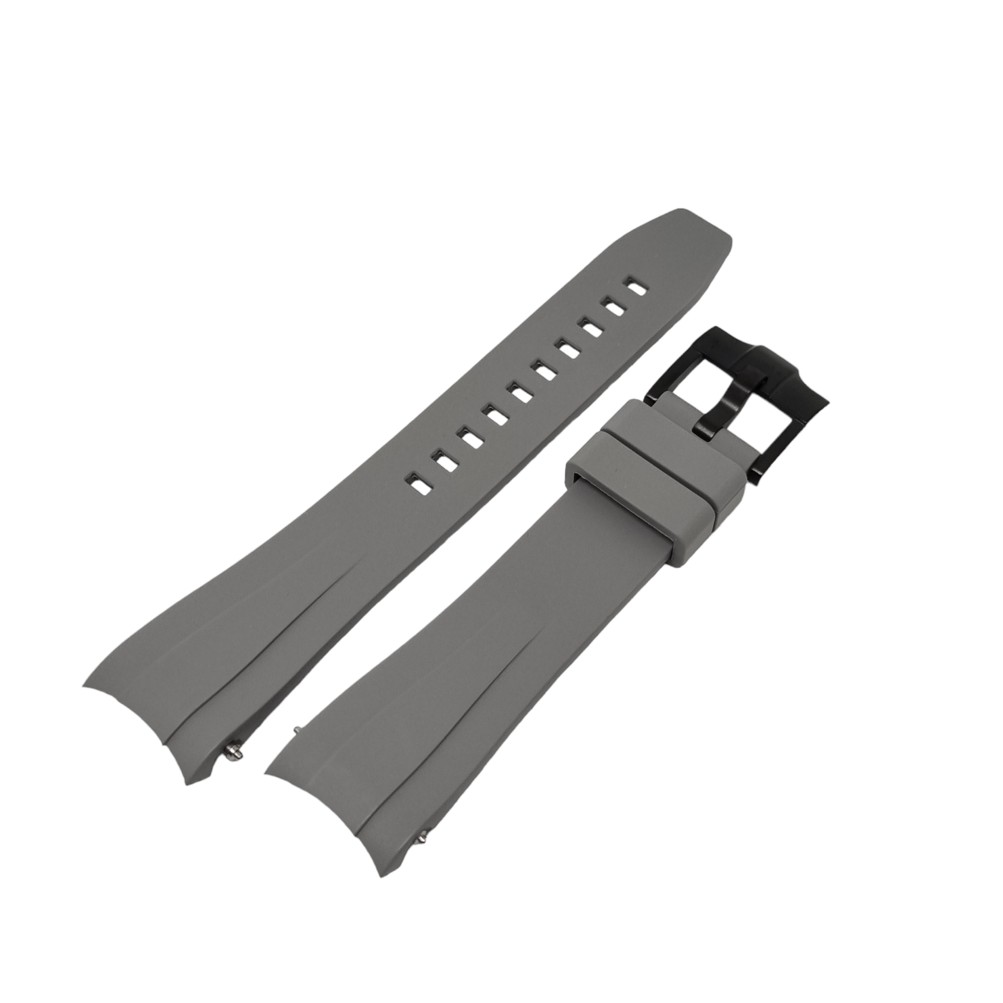 Curved End FKM Rubber Strap for CAS010 Conversion Case - Grey - STR010