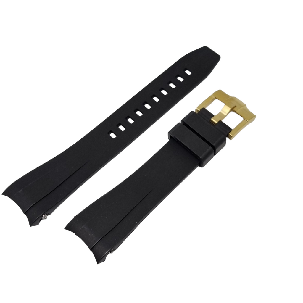Curved End FKM Rubber Strap for CAS010 Conversion Case - Black - STR010