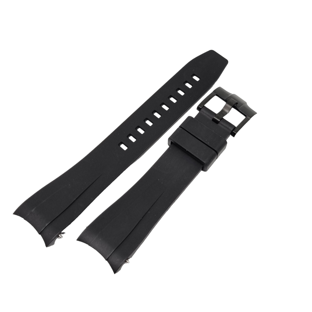 Curved End FKM Rubber Strap for CAS010 Conversion Case - Black - STR010