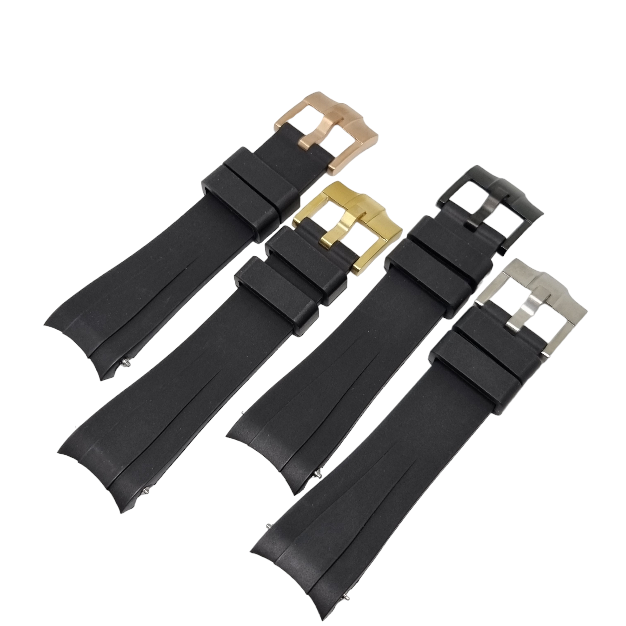 Curved End FKM Rubber Strap for CAS010 Conversion Case - Black - STR010