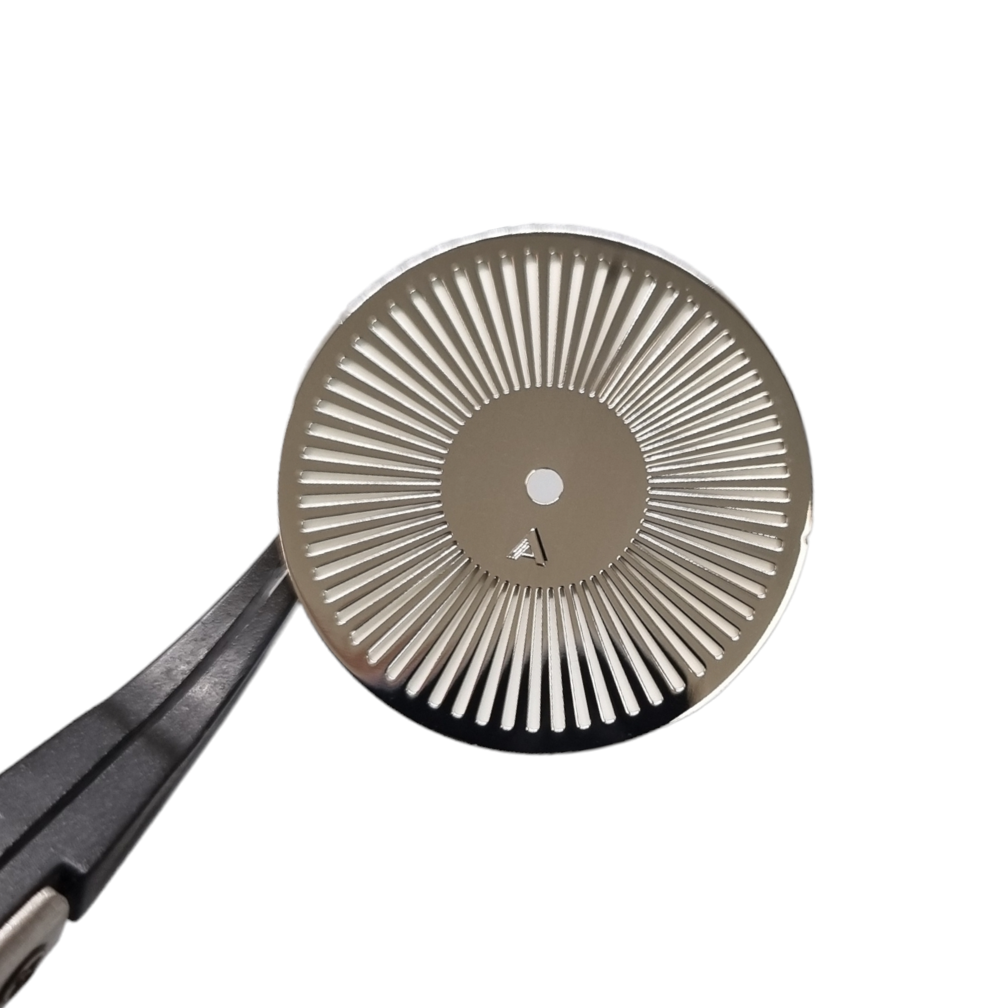 Ando Ando Ando "Turbine Spokes" Sandwich Dial – Polished Silver & BGW9