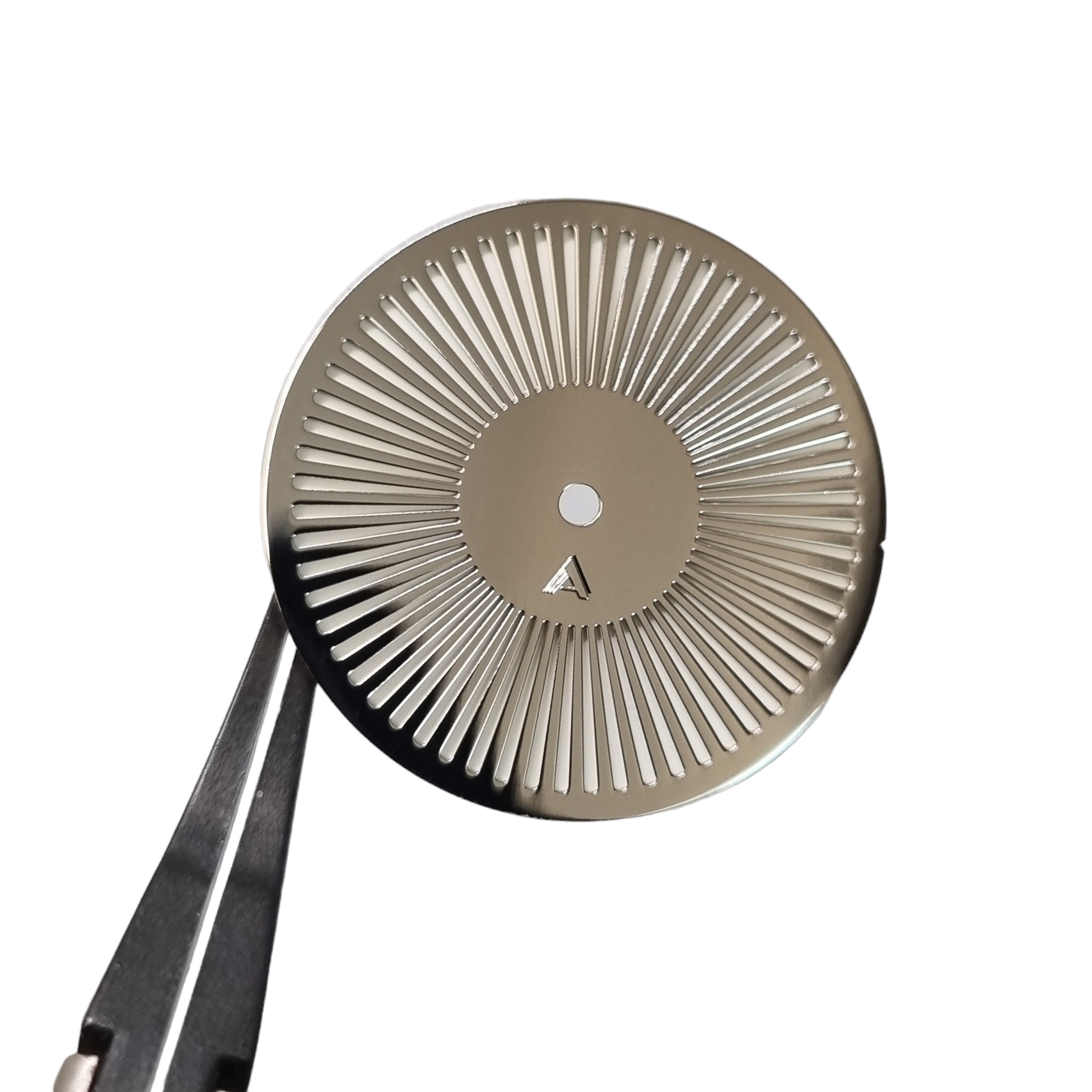 Ando Ando Ando "Turbine Spokes" Sandwich Dial – Polished Silver & BGW9