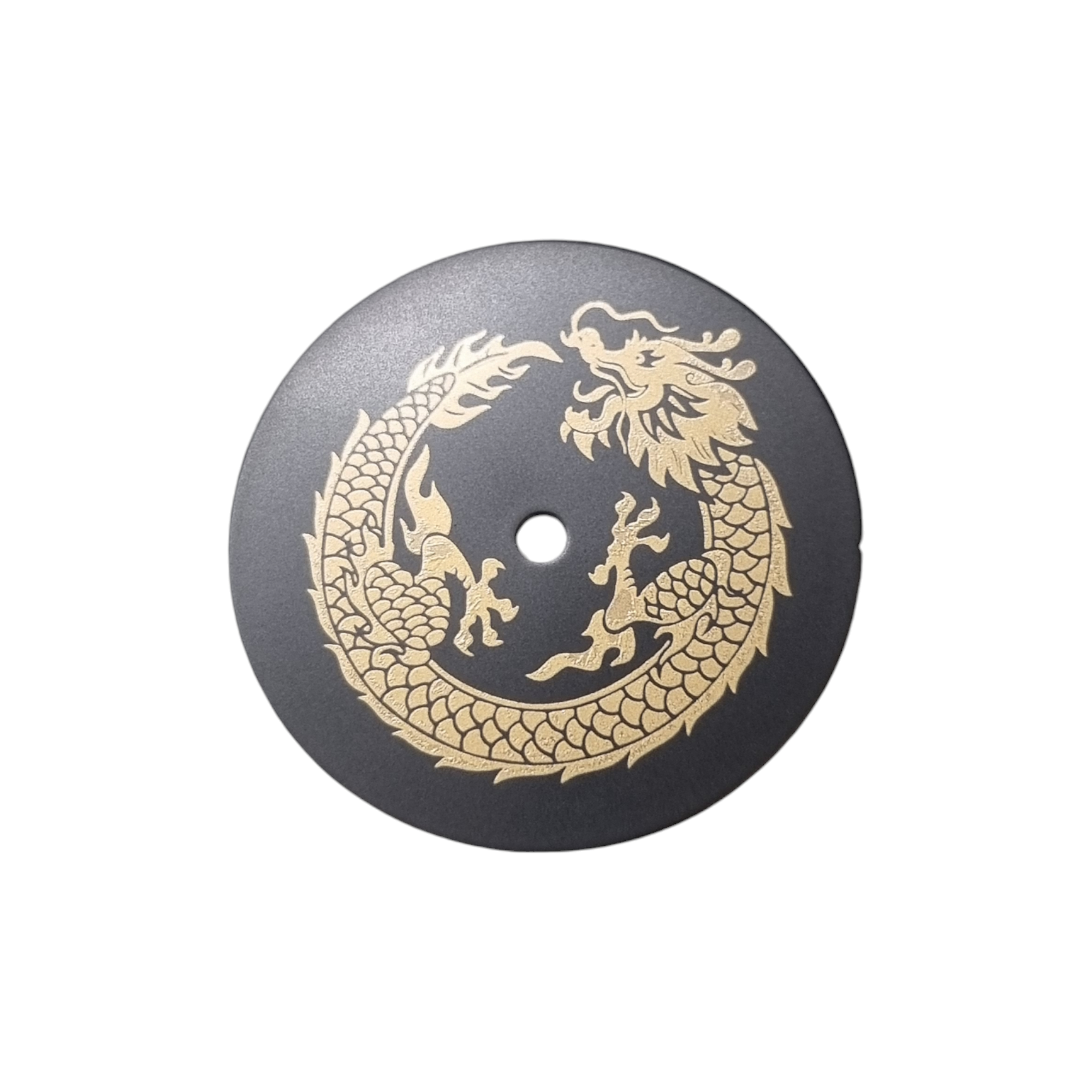 Gold Dragon Matte Black Dial - DIA206