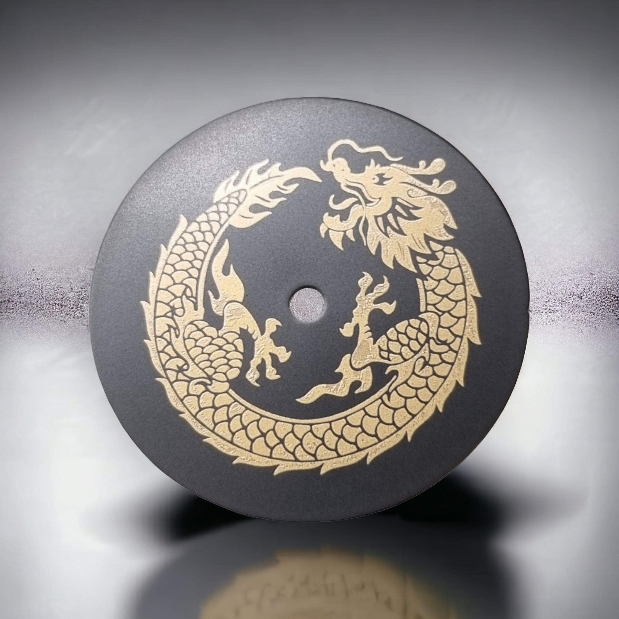 Gold Dragon Matte Black Dial - DIA206
