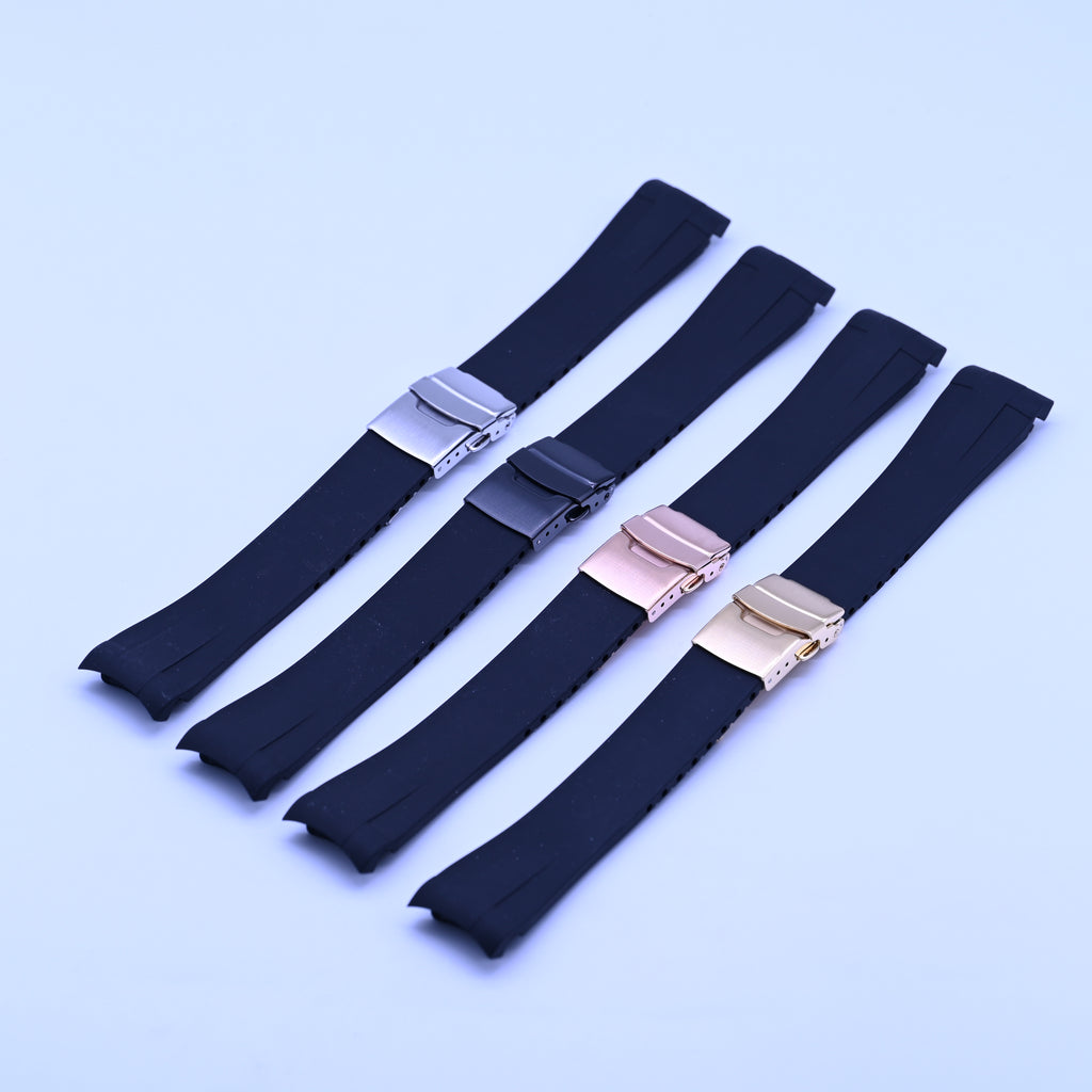 FKM Rubber Strap for SKX007 style cases - Black