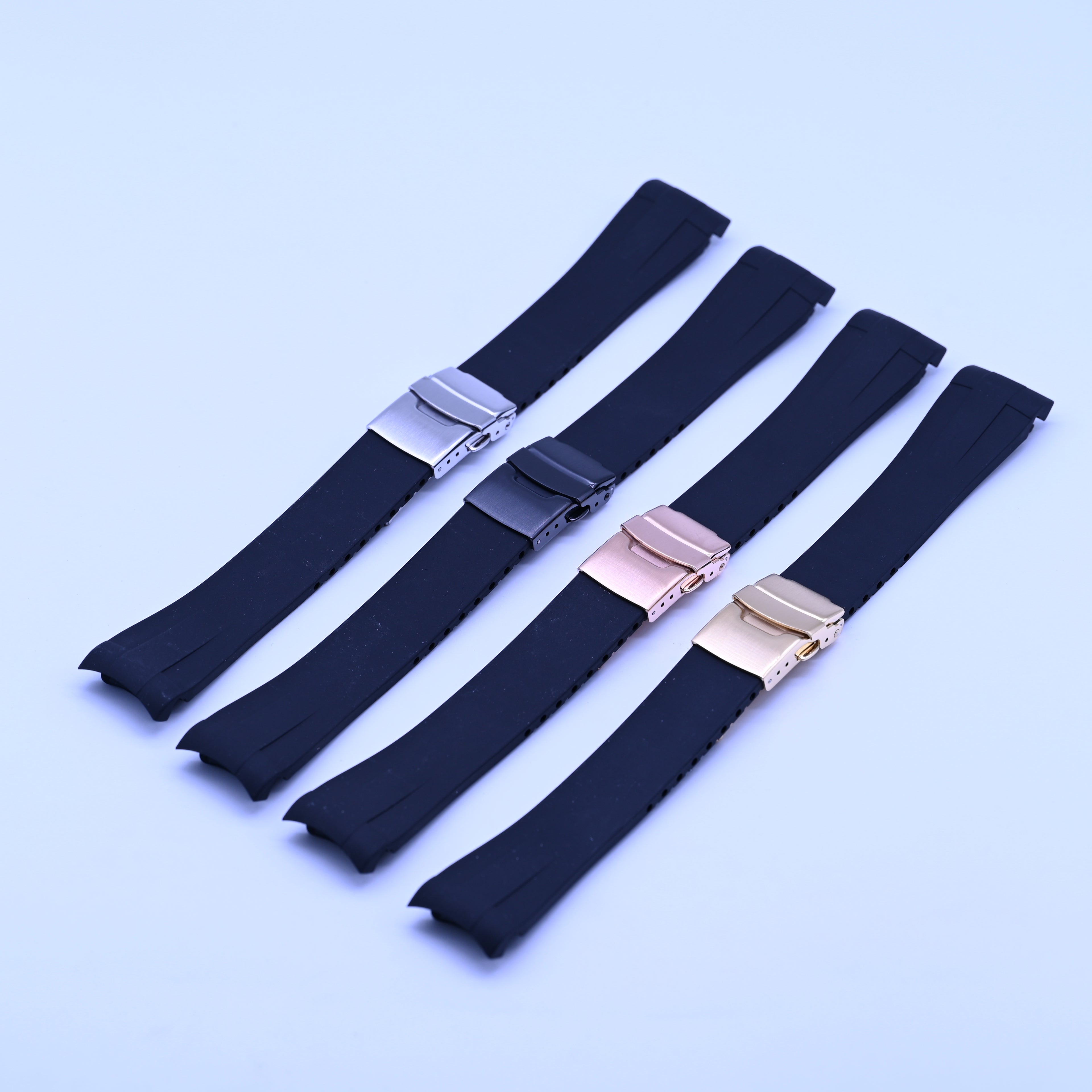 FKM Rubber Strap for SKX007 style cases - Black
