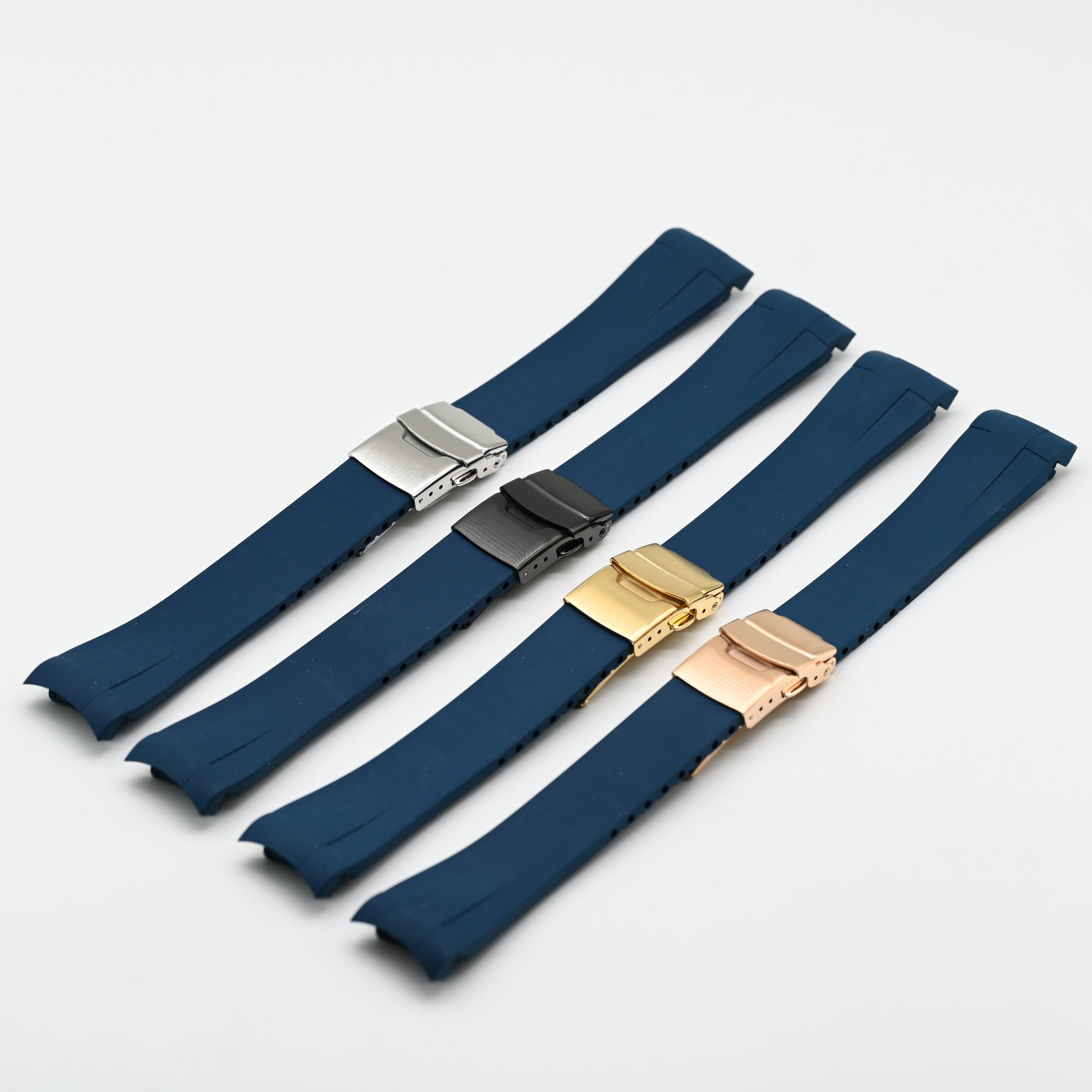 FKM Rubber Strap for SKX007 style cases - Blue