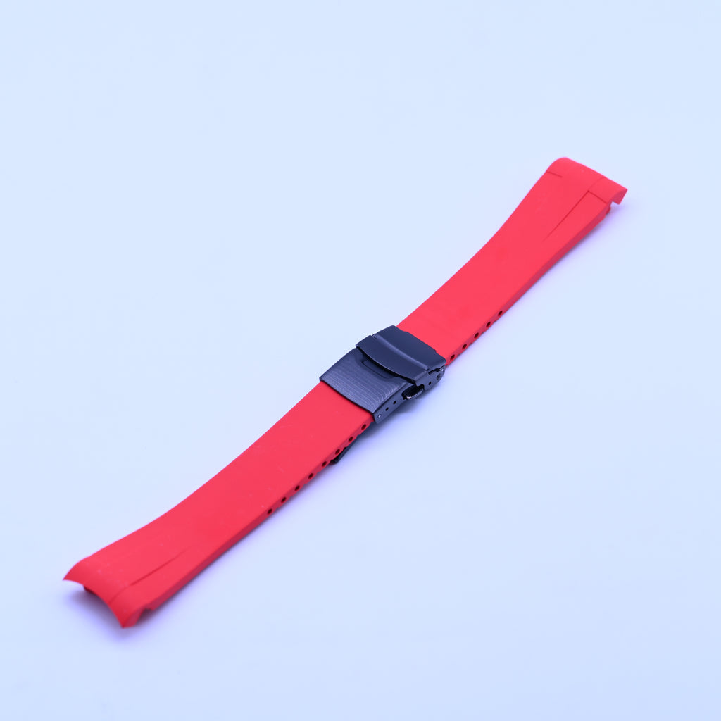 FKM Rubber Strap for SKX007 style cases - Red