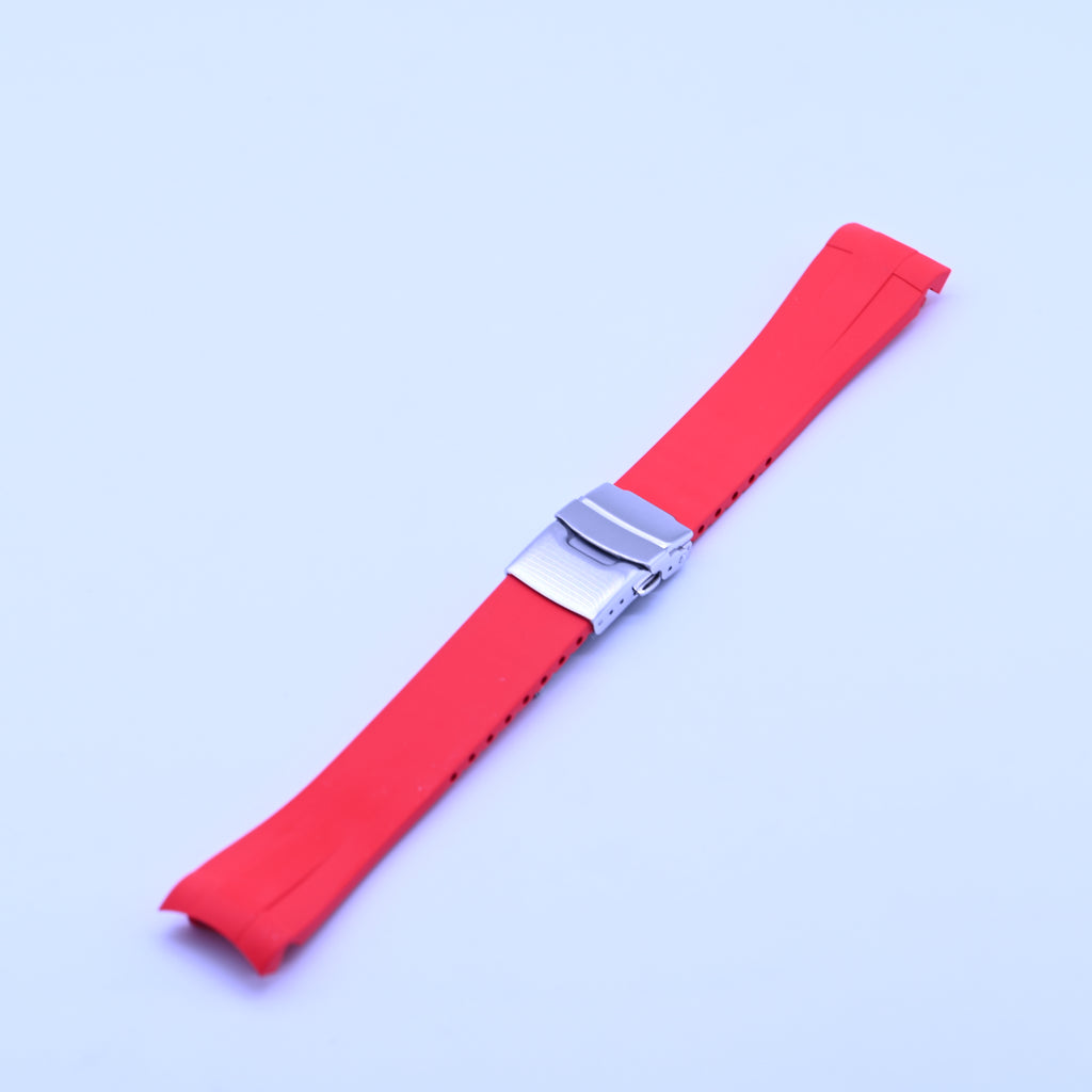 FKM Rubber Strap for SKX007 style cases - Red
