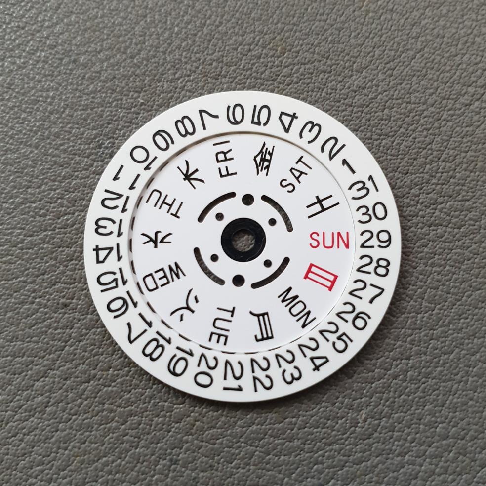 Seiko Kanji Wheel, NH36 Kanji, Kanji Day Wheel