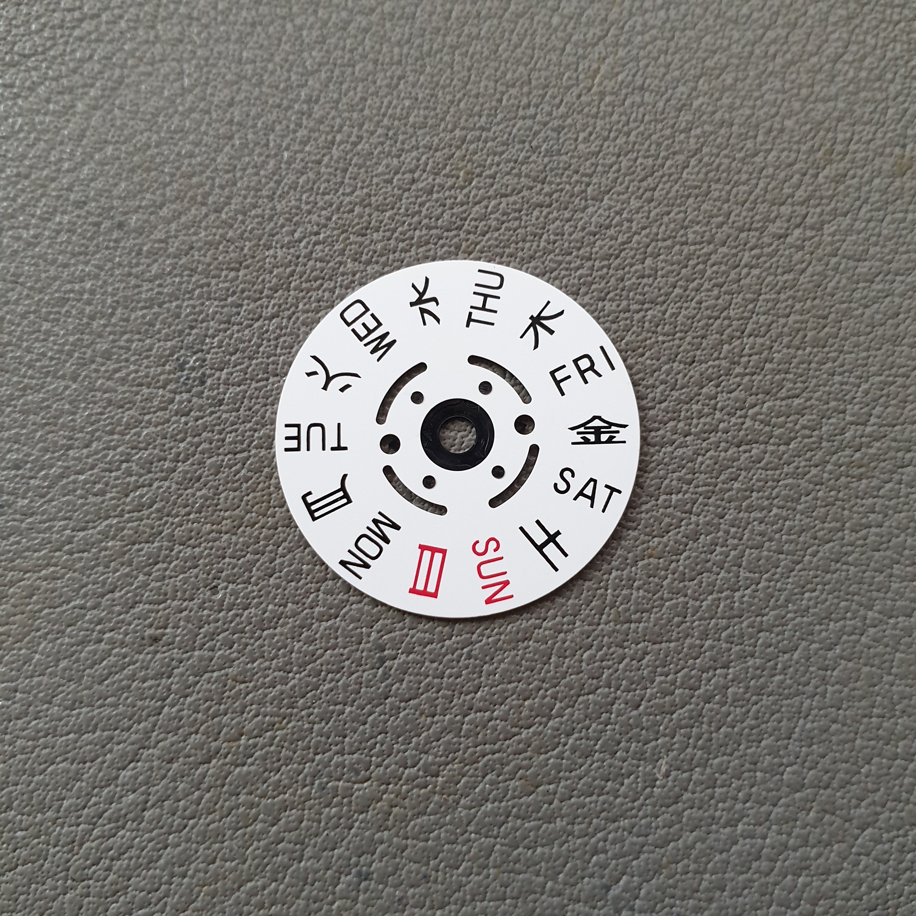 Seiko Kanji Wheel, NH36 Kanji, Kanji Day Wheel