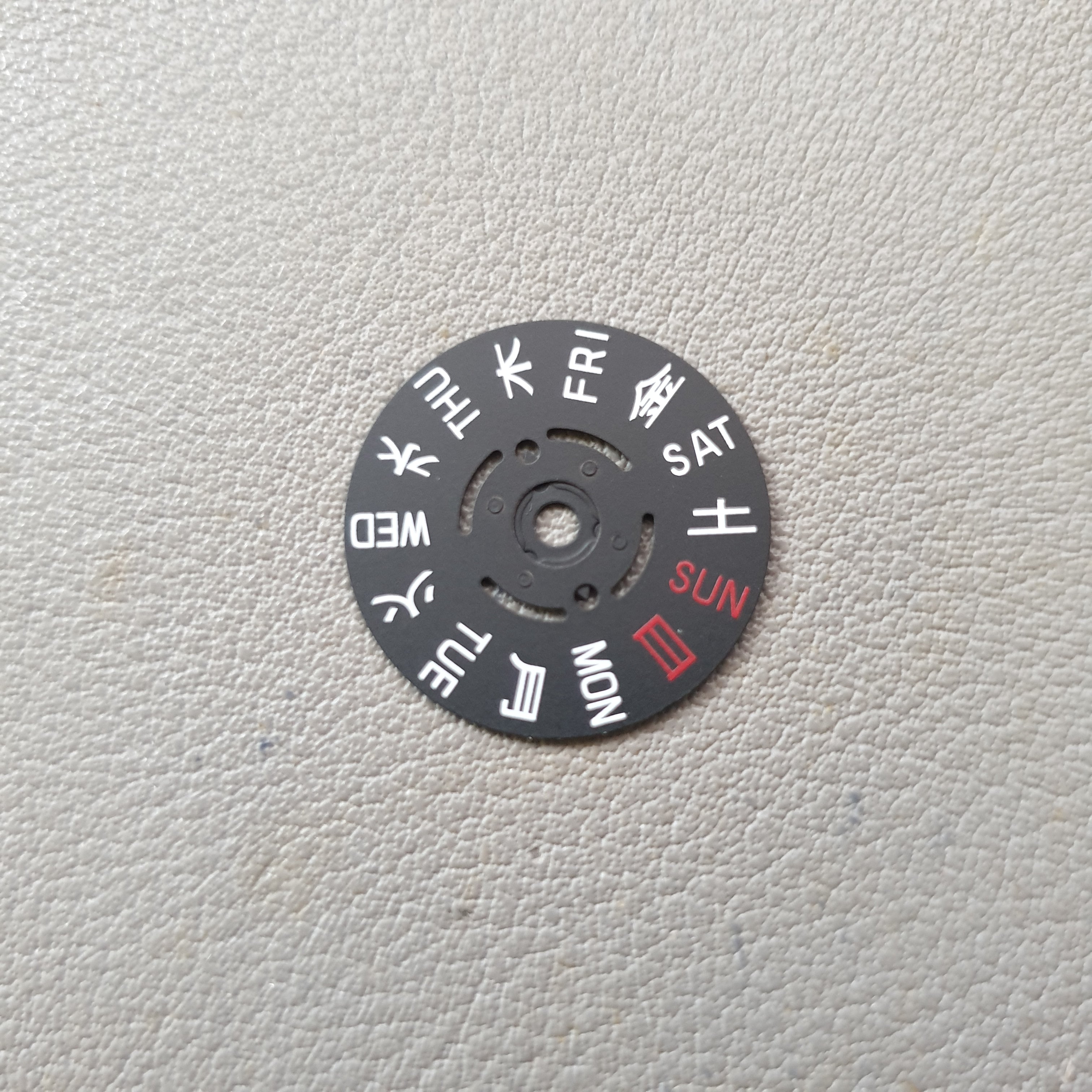 Seiko Kanji Wheel, NH36 Kanji, Kanji Day Wheel