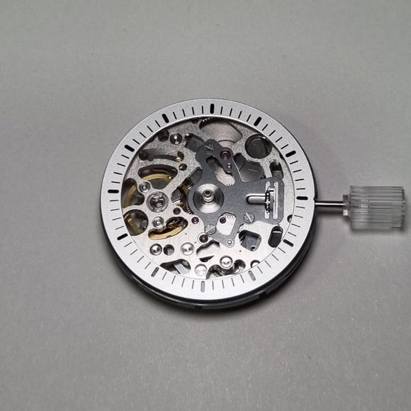 DIA109 - Minute Track Dial - Silver with Black Indices