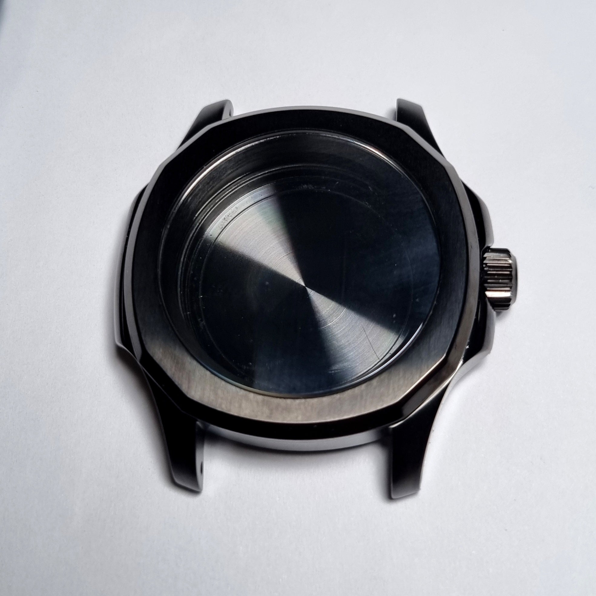 Black Nautilus-style Conversion Case Set for Seiko Mods - CAS010