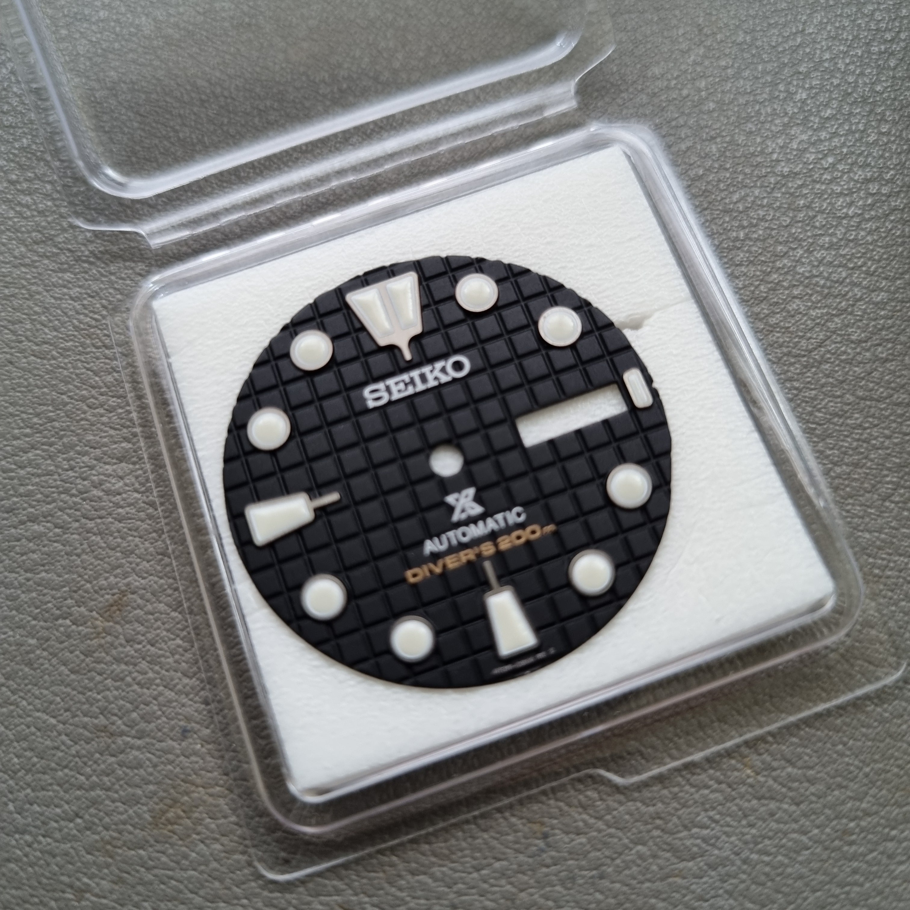 DIA125 OEM SEIKO SRPE03 BLACK WAFFLE DIAL