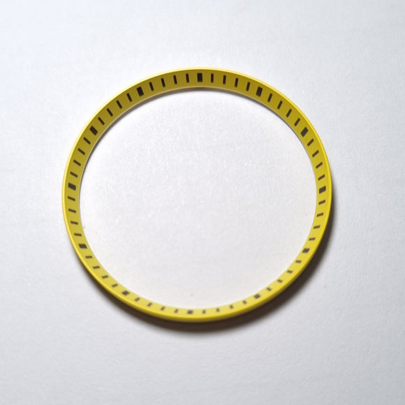 CHR040 Yellow with Black Markers Chapter Ring for SKX007 / SKX009 / SRPD