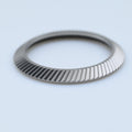 Diagonal Fluted Bezel - Matte Silver - BEZ046