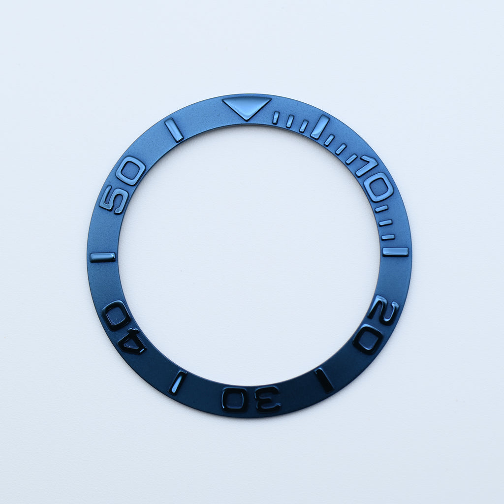 BZI001BLST 38mm Metallic Blue YM Style Sloped Steel Insert