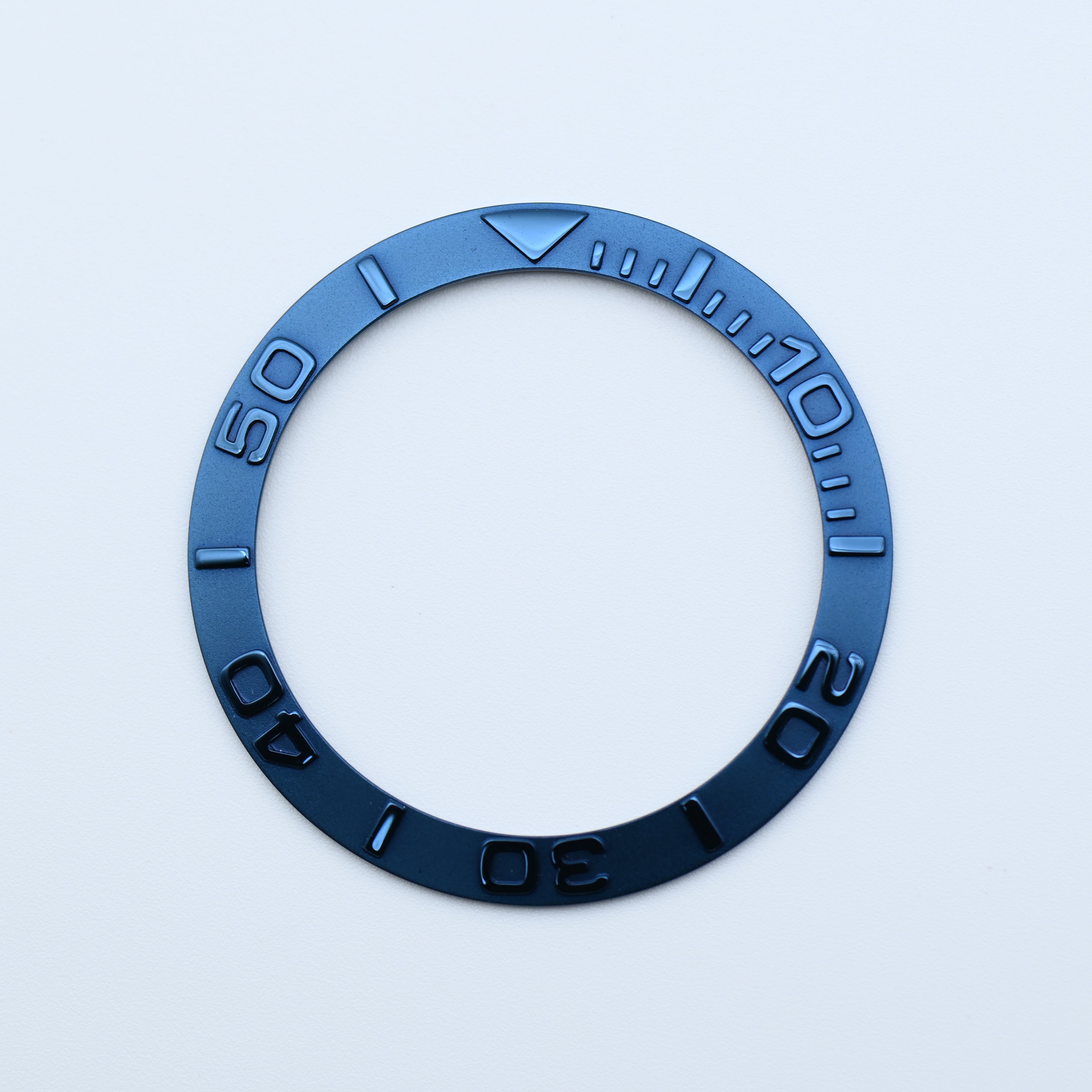 BZI001BLST 38mm Metallic Blue YM Style Sloped Steel Insert