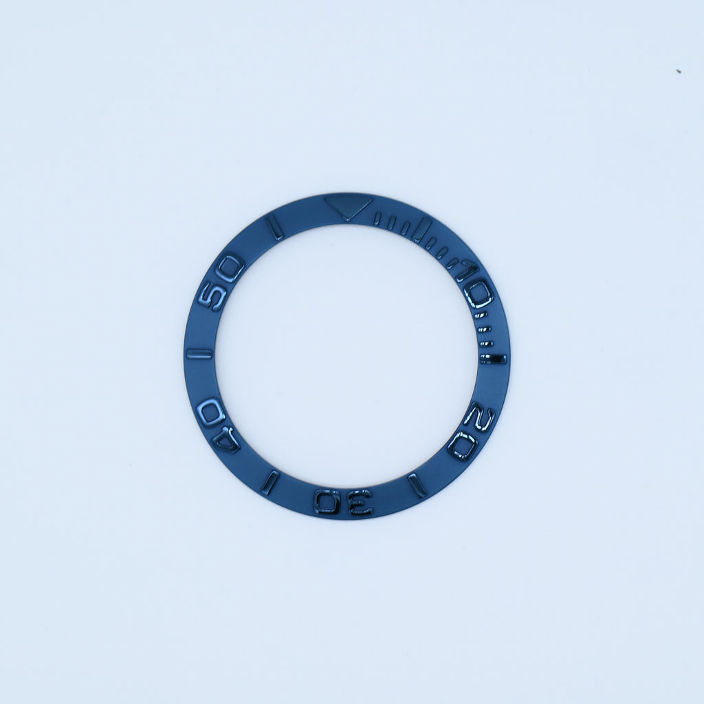 BZI001BLST 38mm Metallic Blue YM Style Sloped Steel Insert