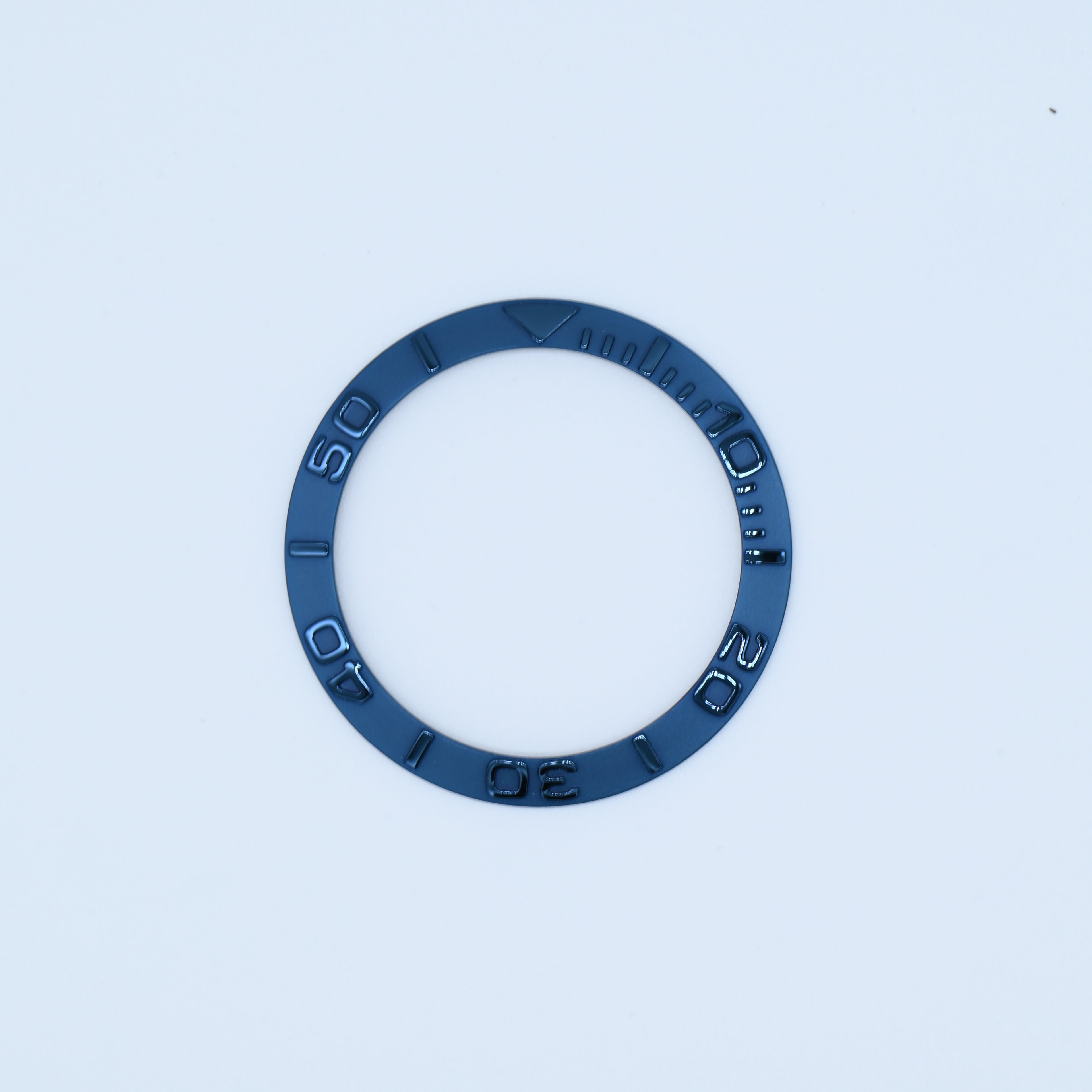 BZI001BLST 38mm Metallic Blue YM Style Sloped Steel Insert