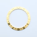 BZI001GDST 38mm Dual Time Gold YM Style Sloped Steel Insert
