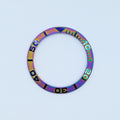 BZI001OL 38mm Oil Slick Yachtmaster Style Sloped Ceramic Insert