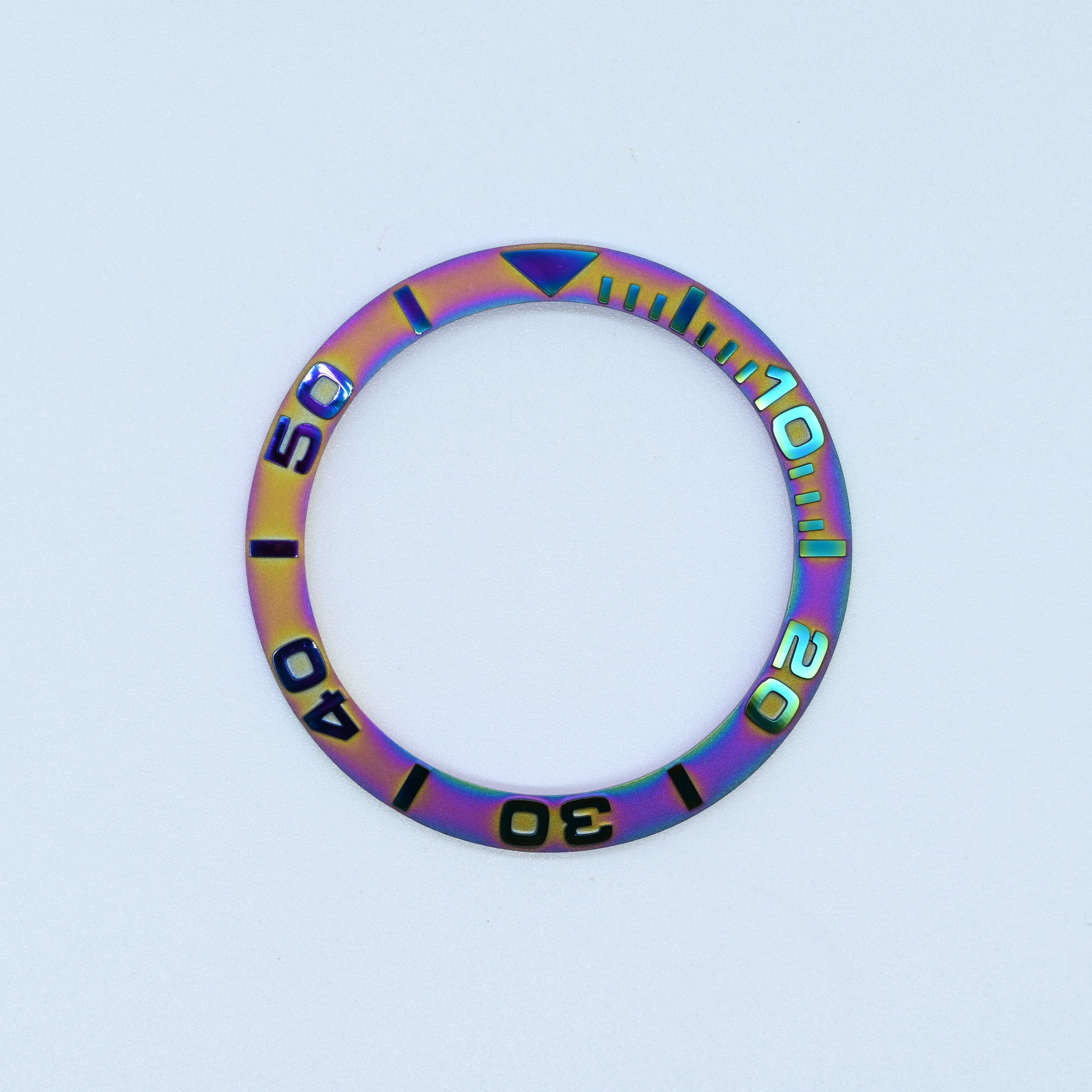 BZI001OL 38mm Oil Slick Yachtmaster Style Sloped Ceramic Insert