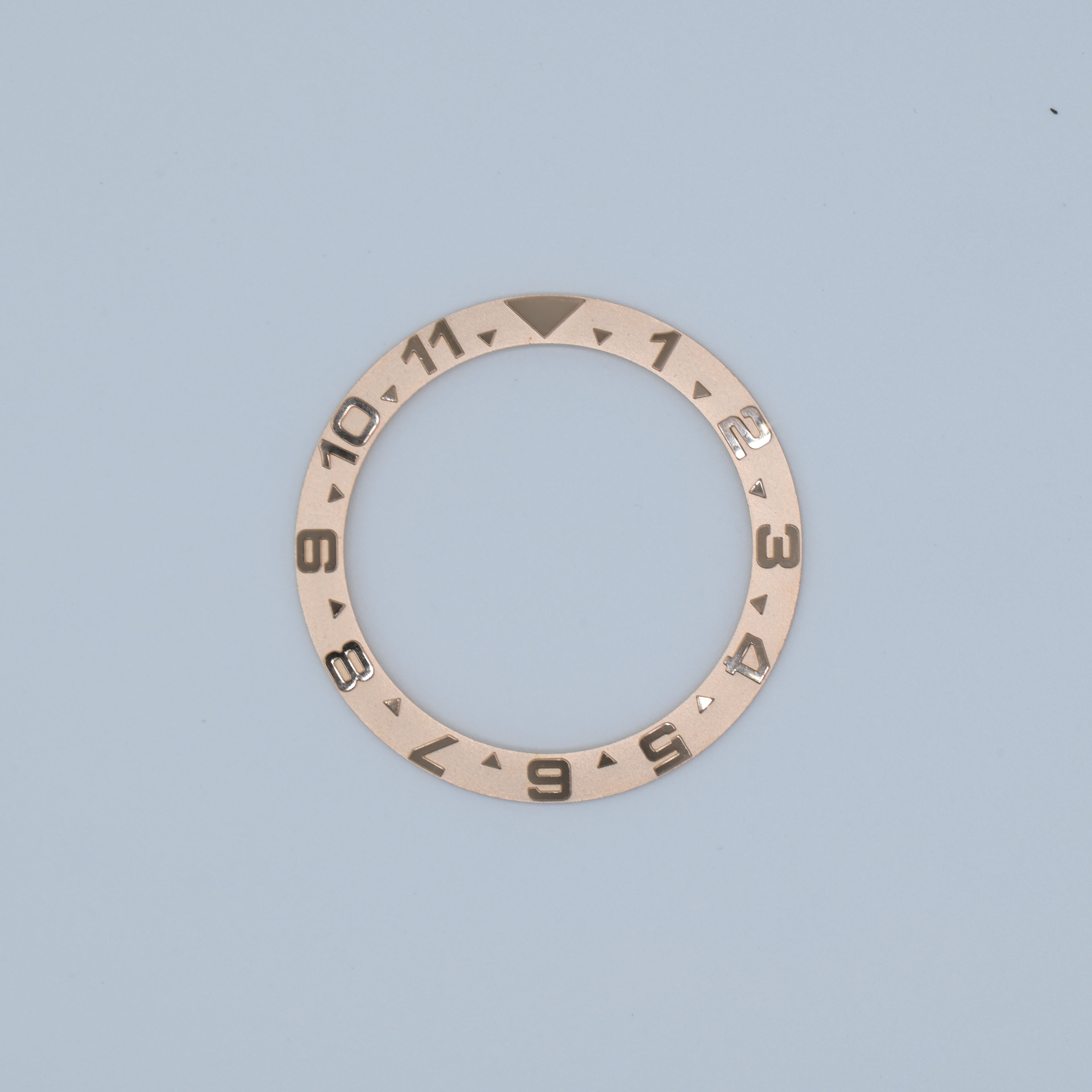 BZI001RGST 38mm Dual Time Rose Gold YM Style Sloped Steel Insert