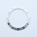 BZI001SIST 38mm Dual Time Silver YM Style Sloped Steel Insert