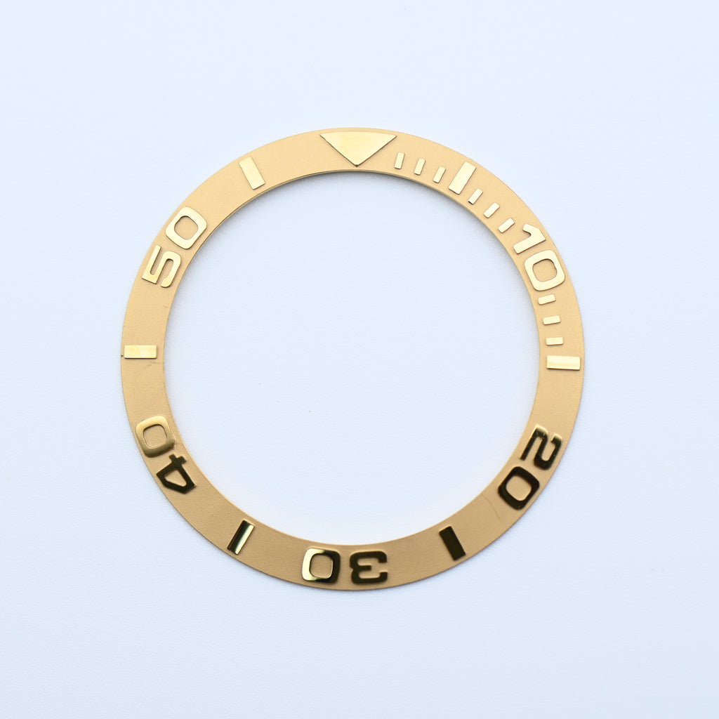 BZI002GD 38mm Gold Yachtmaster Style Sloped Insert