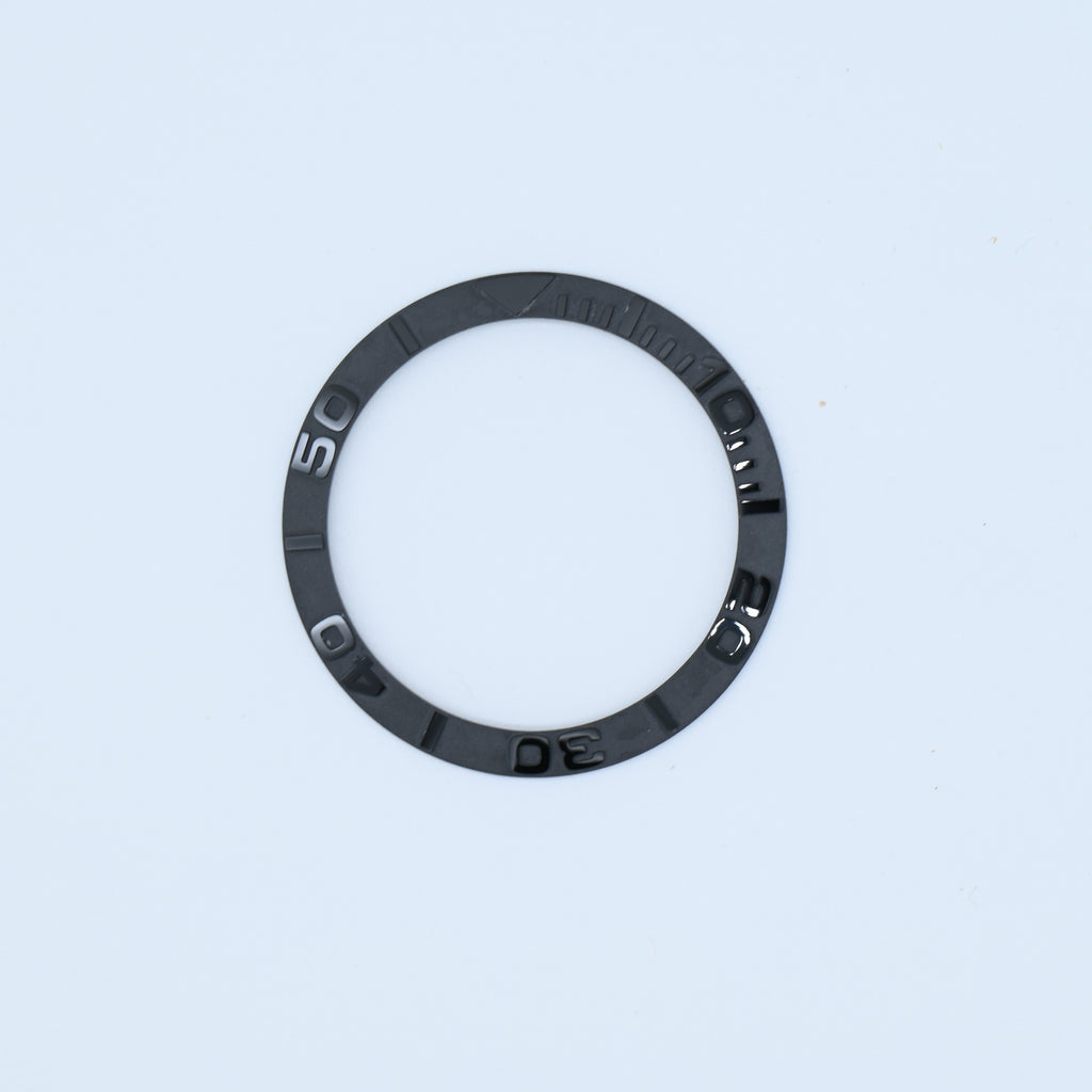 BZI002GY 38mm Gunmetal Grey Yachtmaster Style Sloped Ceramic Insert