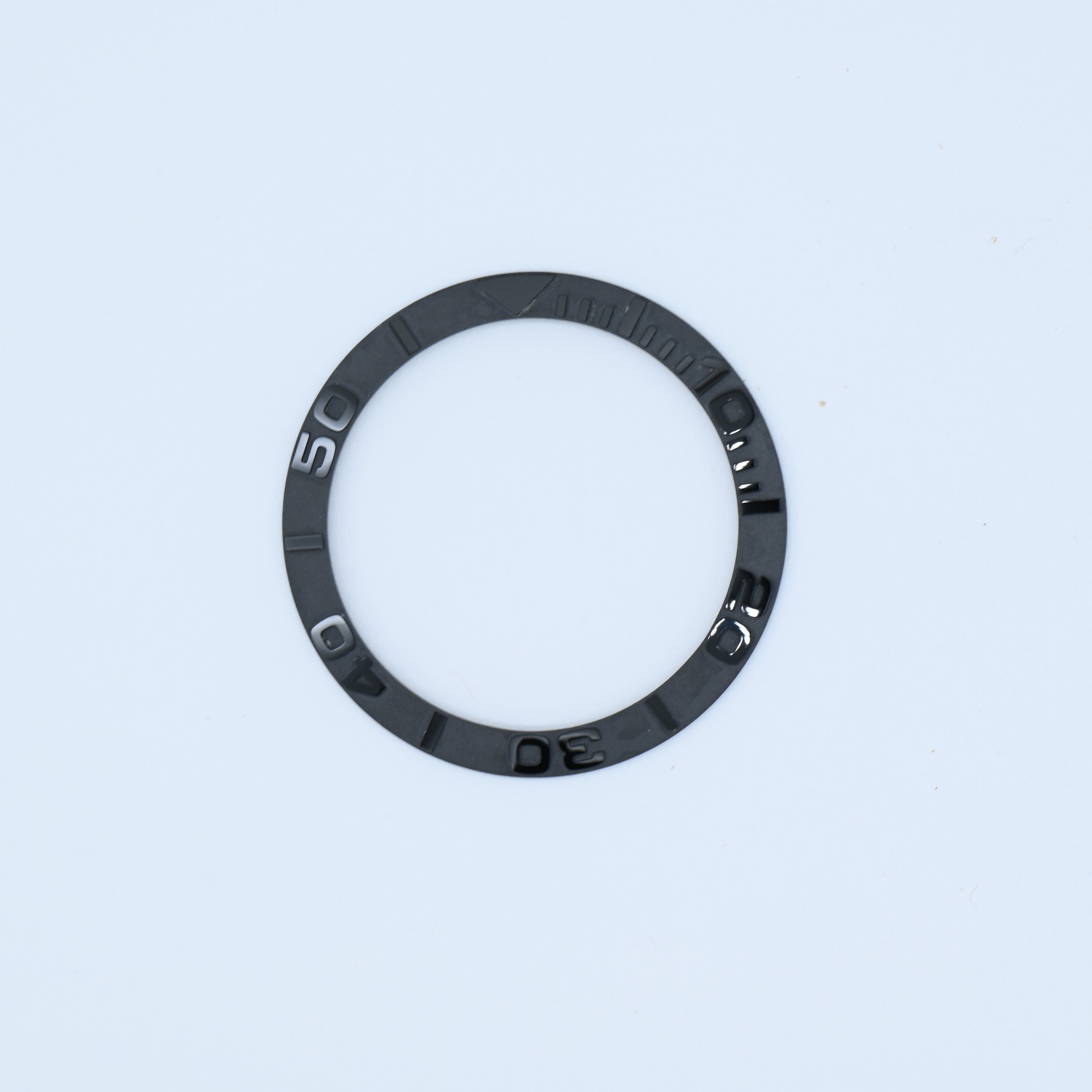 BZI002GY 38mm Gunmetal Grey Yachtmaster Style Sloped Ceramic Insert
