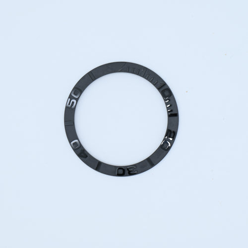 BZI002GY 38mm Gunmetal Grey Yachtmaster Style Sloped Ceramic Insert